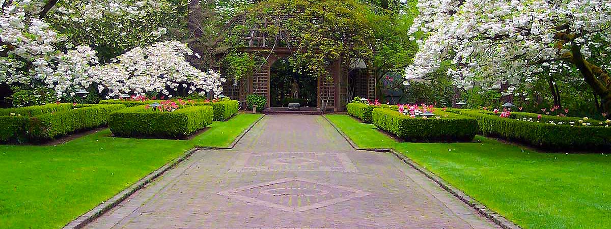 Path to Gazebo at Lakewold Gardens, Lakewood, WA (photo courtesy of the City of Lakewood)